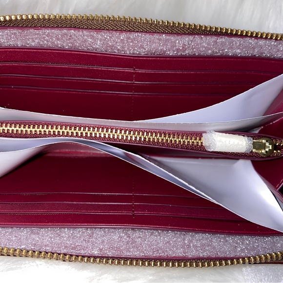 Coach Accordion Zip Wallet In Colorblock Signature Canvas New - Picture 10 of 13